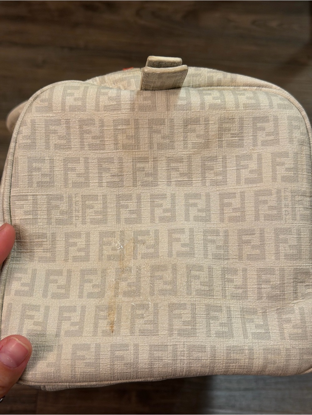 Fendi Beige Zucca Canvas Top-Handle Satchel - Picture 6 of 15